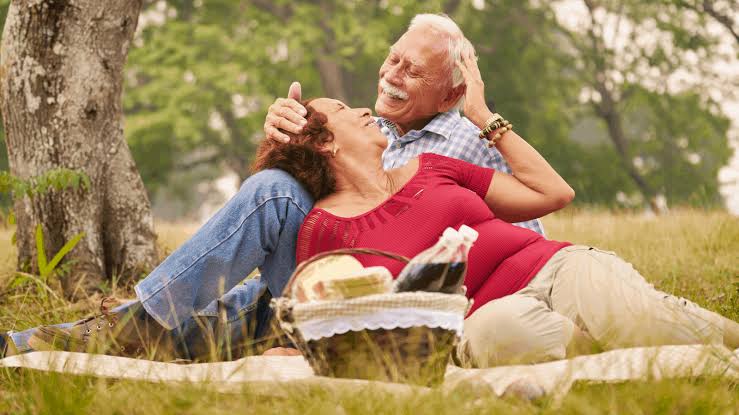 Why do older couples show genuine love?