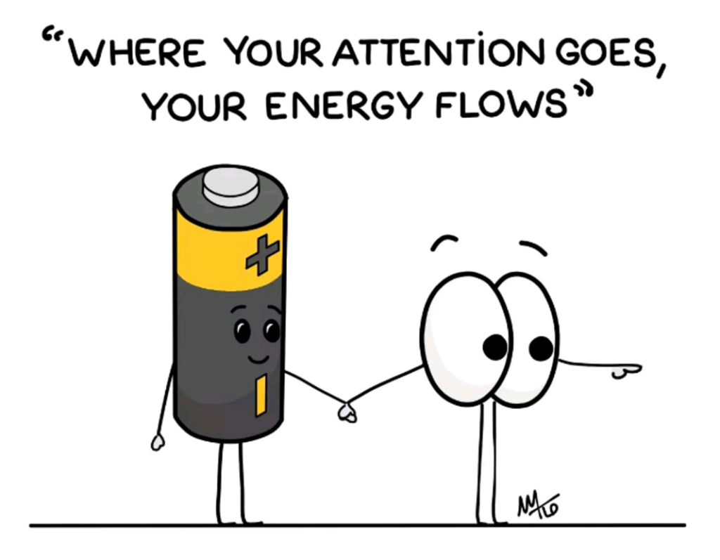 Where your attention goes, your energy flows